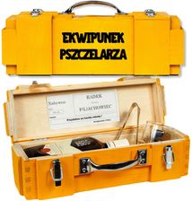 Gadżet Prezent Dla Pszczelarza Na Urodziny Kawalerski Podziekowanie Skrzynka Kuferek: Ekwipunek Pszczelarza : Masywna Solidna Mocna Drewno 