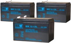 Zdjęcie Mpl 3 x Akumulator VRLA 12Ah MW Power do roweru 36V, hulajnogi - Łódź