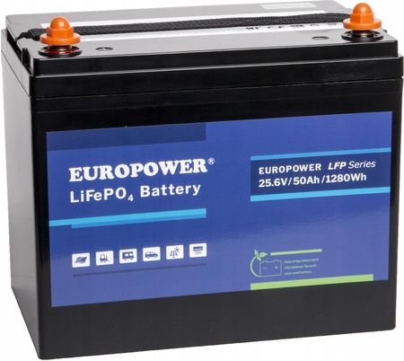Europower Akumulator litowy LFP25,6V 50Ah LiFePO4