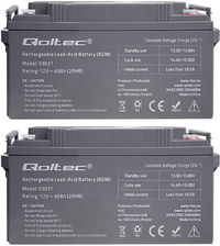 Zdjęcie Qoltec 2 x akumulator AGM LongLife 12V 65Ah - Tychy
