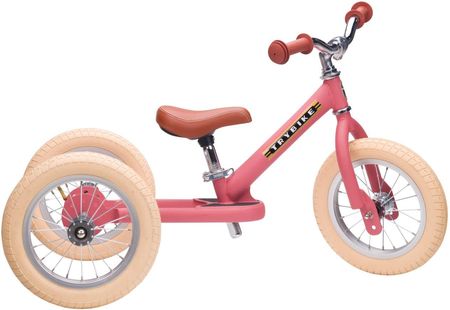 Coandco Pierwszy Rowerek Trójkołowy Dziecięcy Biegowy 2W1 Różowy Matowy Trybike - zdjęcie 6