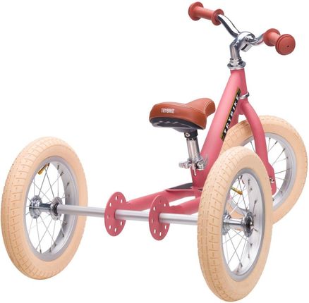 Coandco Pierwszy Rowerek Trójkołowy Dziecięcy Biegowy 2W1 Różowy Matowy Trybike - zdjęcie 3
