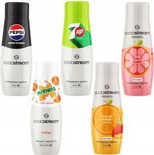 Sodastream 7Up Zero+ Orange Mango+ Grape+ Pepsi Mirinda Zero Syropy 440ml 6X