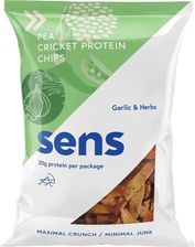 Zdjęcie Sens Pea Chips With Cricket Protein Chipsy Białkowe Garlic & Herbs 80g - Bieruń