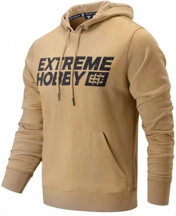 Extreme Hobby Bluza Z Kapturem Block 2024 Beżowa