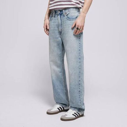 LEVI&#039;S SPODNIE 565 LOOSE STRAIGHT MED INDIGO - WORN IN