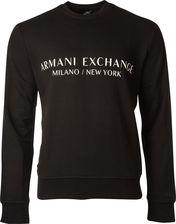 A|X ARMANI EXCHANGE Bluza męska - Sweter, Logo Czarny 2XL
