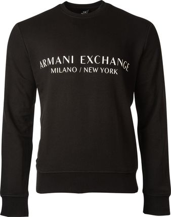 A|X ARMANI EXCHANGE Bluza męska - Sweter, Logo Czarny 2XL