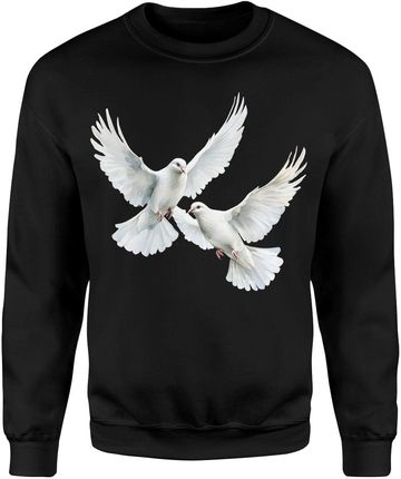 2 Białe gołębie Męska bluza (L, Szary) - zdjęcie 2