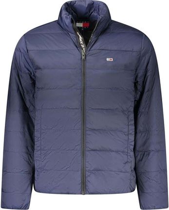 Tommy Hilfiger Kurtka męska z niebieskiego poliamidu dla elegancji - L