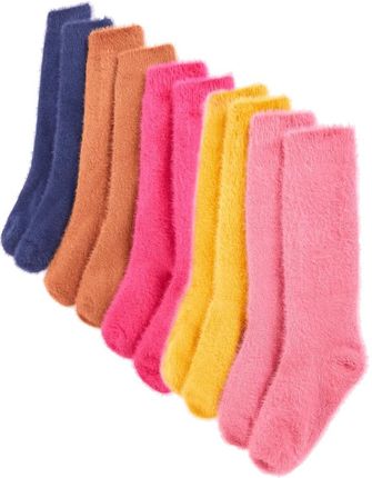 Zestaw skarpetek dziecięcych EU 23-26, różowe, granatowe, koniakowe, różowe, ochrowe, 2-4 lata