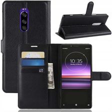 Zdjęcie Litchi Etui Pokrowiec Case Do Sony Xperia 1 Czarny Ochrona - Toruń