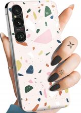 Hello Case Etui Do Sony Xperia 1 Vi Lastriko Terrazzo Terakota Obudowa Pokrowiec