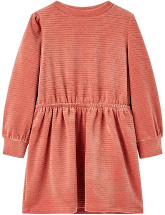 Różowa sukienka dla dzieci, rozmiar 92, długie rękawy, rozkloszowany fason