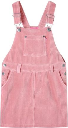 Sukienka ogrodniczka dziecięca jasnoróżowa 92 (18-24 miesiące)