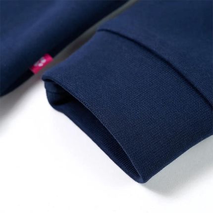 Bluza dziecięca z lisem 104 granatowa 95% bawełna 5% elastan - zdjęcie 2