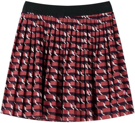 Spódnica dziecięca granatowa z czerwonym brokatem, rozmiar 116, rozkloszowana