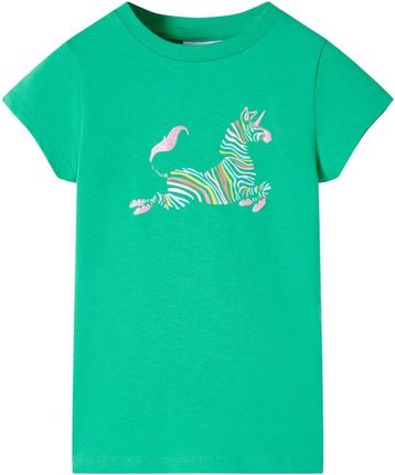 Koszulka dziecięca z jednorożcem 128 zielona