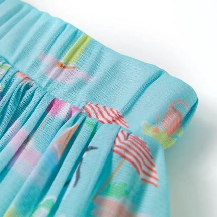 Spódniczka plażowa dziecięca 140cm jasny błękit - zdjęcie 2
