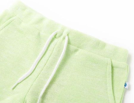 Spodenki dziecięce 100% bawełna, neonowy żółty, rozmiar 140, 9-10 lat - zdjęcie 3