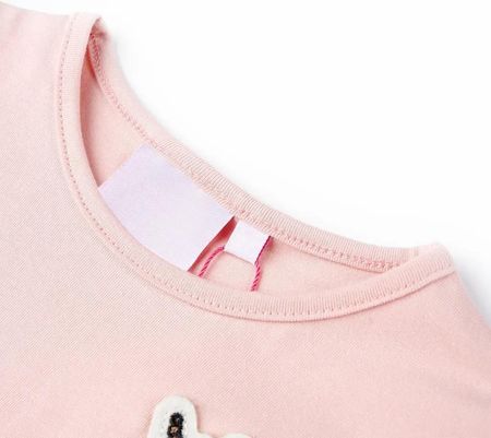 Dziecięca koszulka jednorożec, roz. 92, jasnoróżowa, bawełna/elastan - zdjęcie 2