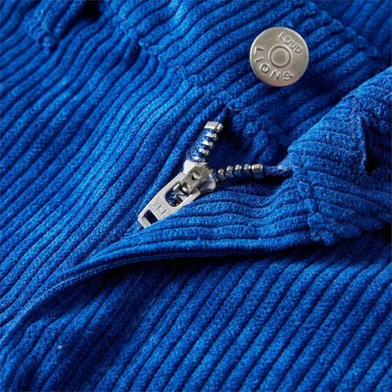 Spodnie dziecięce sztruksowe, błękit, 116, szerokie nogawki - zdjęcie 2