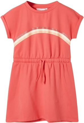 Sukienka dziecięca koralowa 128 (7-8 lat)