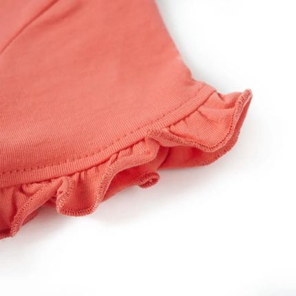 Koszulka dziecięca Jednorożec 104 koralowa falbanki 30°C - zdjęcie 2