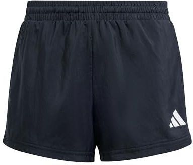 adidas Dziewczynki TRAIN ESSENTIALS 3-STRIPES SHORTS, Black/White, 5-6 Years