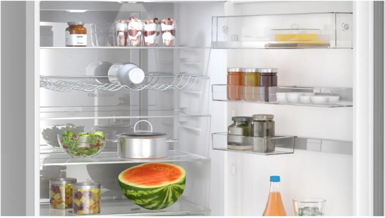 Lodówka Bosch Serie 6 KGN494ICF z zamrażalnikiem dolnym 203