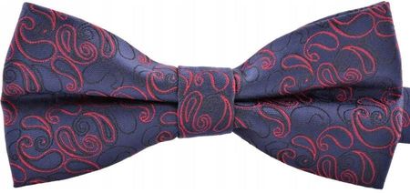 Muszka męska jakość poszetka granatowa elegancka