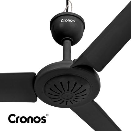WENTYLATOR SUFITOWY Z WIATRAKIEM CICHY CZARNY WIATRAK 70cm + PILOT TIMER - zdjęcie 2
