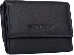 Elegancki portfel damski na zatrzask ze skóry naturalnej - Rovicky