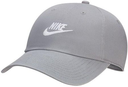 Nike Club Futura Wash Particle Grey/White S/M Czapka z daszkiem