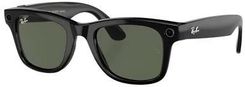 Meta Ray-Ban Wayfarer - Smart Glasses (Shiny Black/Green)  - szybka bezpieczna dostawa lub możliwość darmowego odbioru w 22 miastach