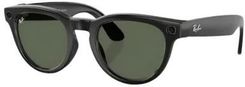 Zdjęcie Meta Ray-Ban Headliner - Low Bridge Fit (Plano Green/Shiny Black) - Orzysz