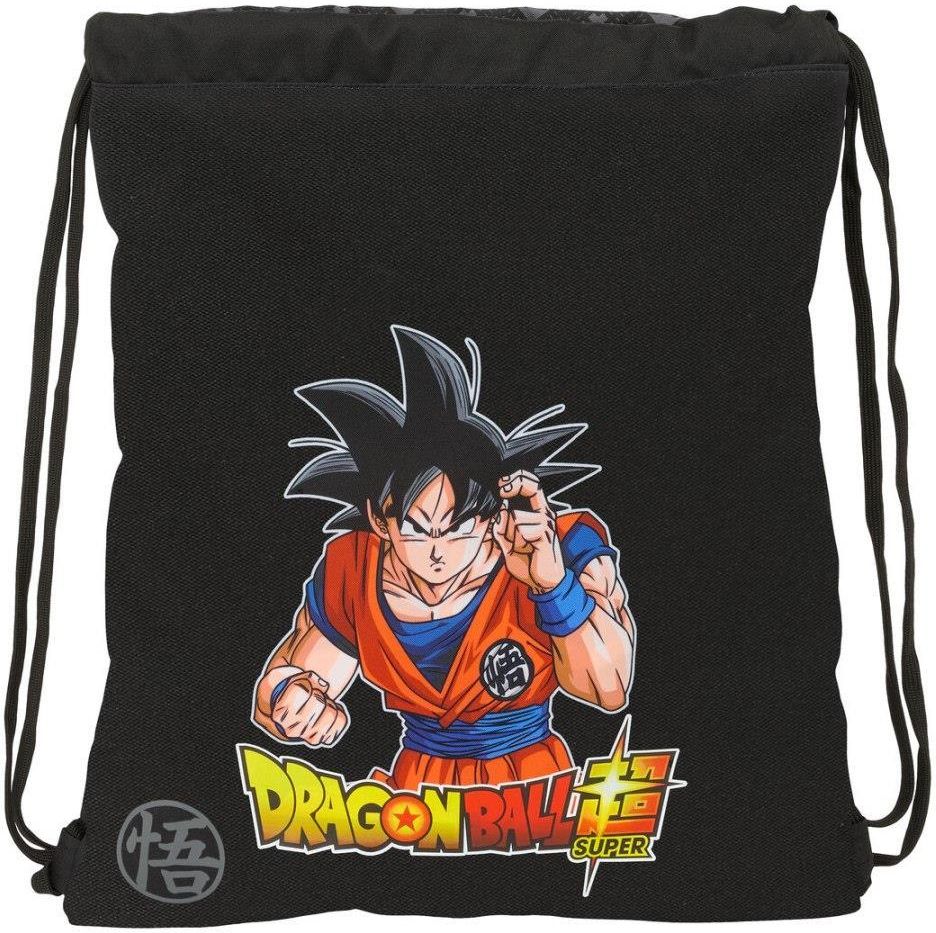 Dragon Ball Officiële Dragon Ball rugzak met 2 grote middenvakken, groot voorvak, verstelbare en gevoerde schouderbanden, thermogevormde rug en bodem, 32 x 43 x 23 cm, zwart, 32 x 43 x 23 cm, urban