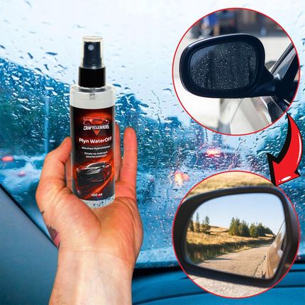 Craftcleaners Płyn Hydrofobowy Do Szyb Auta WaterOFF 100ml 2szt. + Gąbka + Rękawice - zdjęcie 5