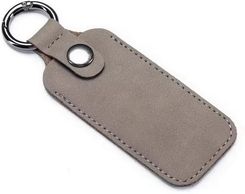 Etui skórzane brelok do kluczy pokrowiec futerał ochronny na Pendrive pamięć przenośną USB Flash Drive / Ledger Nano X / Nano S Plus (Jasny brąz)
