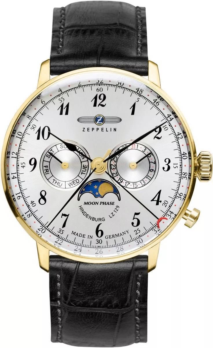 Zeppelin lz129 hindenburg orologio Uomo Analogico Automatico con cinturino in Nylon 8064-1n
