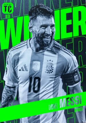 Carte Panini Top Class 2022 - Lionel Messi Vainqueur N°191 - Édition Anglaise - Near Mint