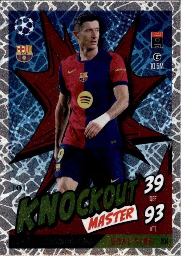 Match Attax Extra 2024/25 2025 Knockout Master 304 Lewandowski ...