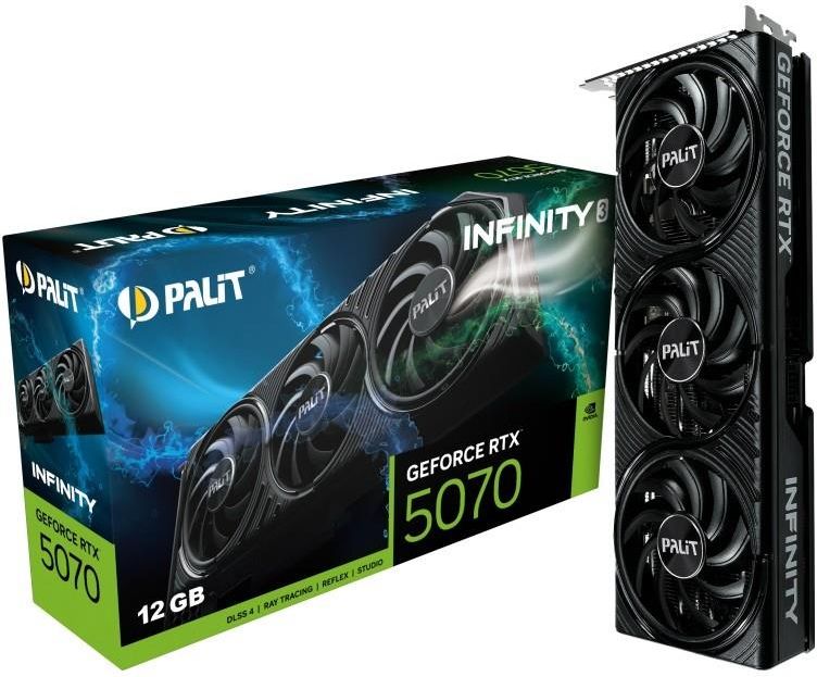 【最終値下げ】【新品】Palit 5070GamingPro 12GB Palit GeForce RTX 5070 GamingPro OC, 12GB GDDR7, HDMI, 3x DP