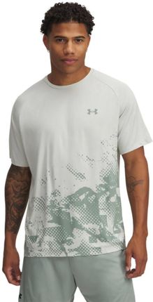 Męska koszulka treningowa Under Armour UA M Tech Fade SS - zielona
