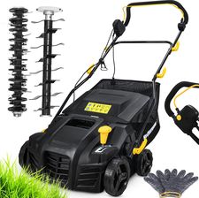 Wertykulator Aerator Elektryczny 3W1 Zestaw Z Koszem 50L 2000W 2 Wałki