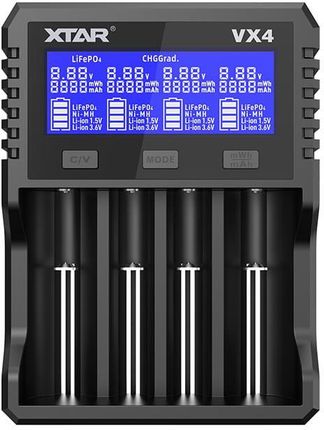 Ładowarka do akumulatorów Li-ion 1,5V/3,6/3,7V/Li-FePO4/Ni-MH XTAR VX4 – zestaw z zasilaczem - zdjęcie 2