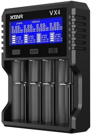 Ładowarka do akumulatorów Li-ion 1,5V/3,6/3,7V/Li-FePO4/Ni-MH XTAR VX4 – zestaw z zasilaczem - zdjęcie 5