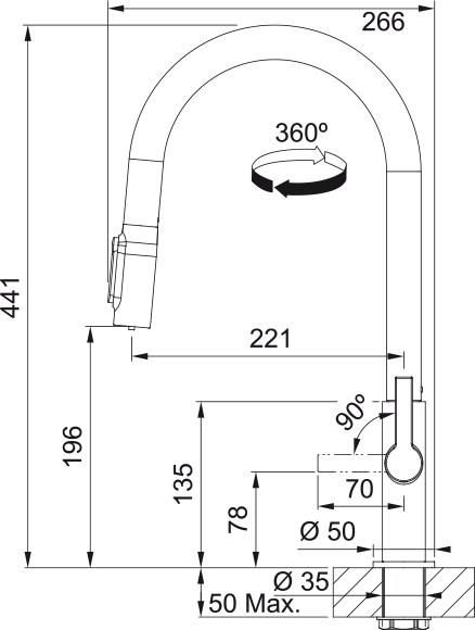 фото Змішувач для кухонної мийки Franke Maris Slim J Pull Down 120.0730.870