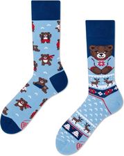 Zdjęcie SKARPETY KOLOROWE DŁUGIE WINTER TEDDY ROZMIAR 35-38 - Kościan