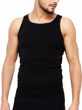 Zdjęcie Oxy Bus Podkoszulka Koszulka Męska 100% Bawełna Gładka Czarna Okrągły 5Xl - Zduny